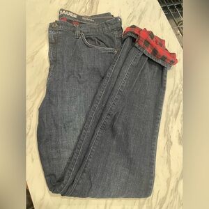 Eddie Bauer Denim with Flannel Lined Interior